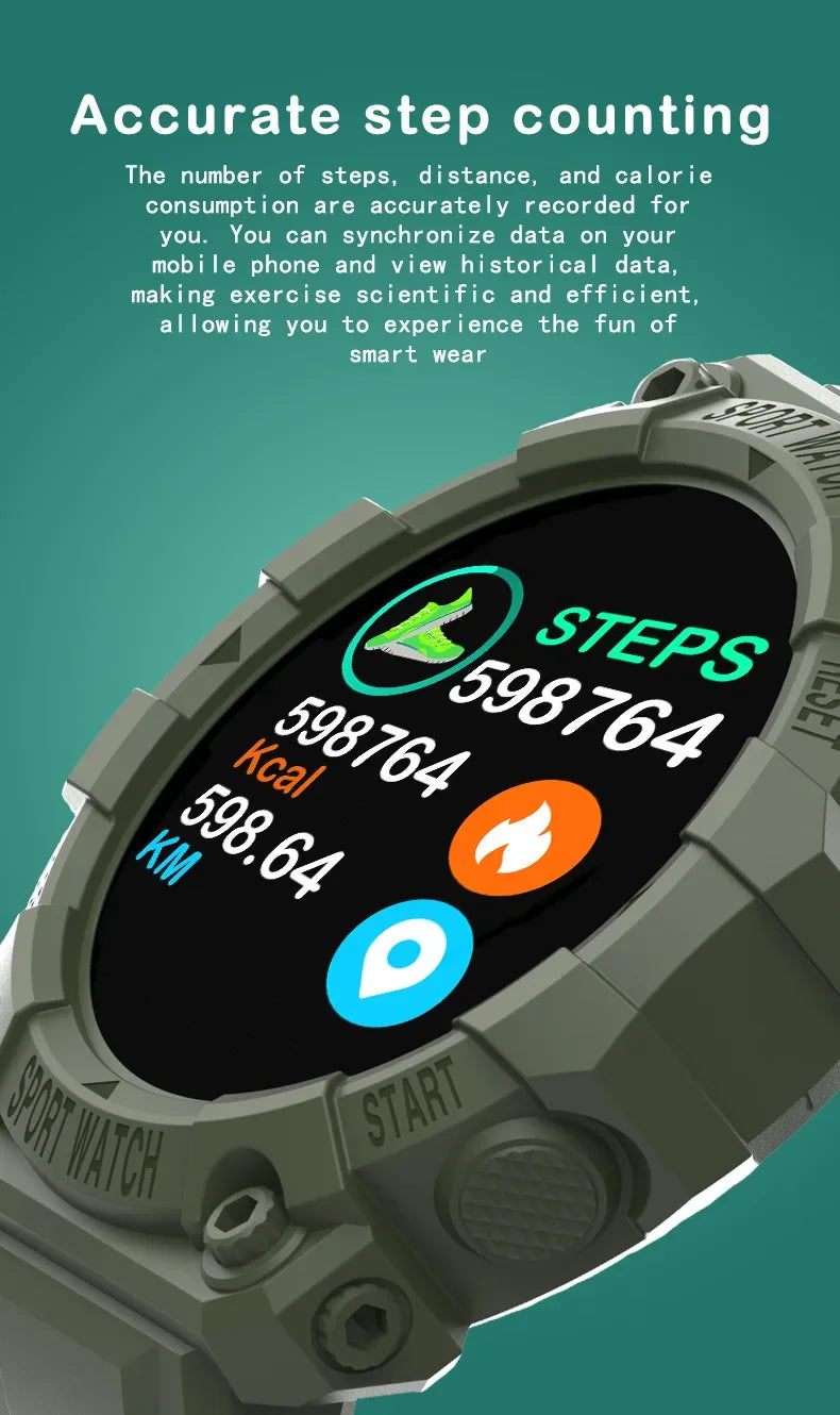 Android iOS Smart Watch FD68S: Touch Screen Fitness Bracelet for Men Women, Waterproof Bluetooth Sports Activity Tracker