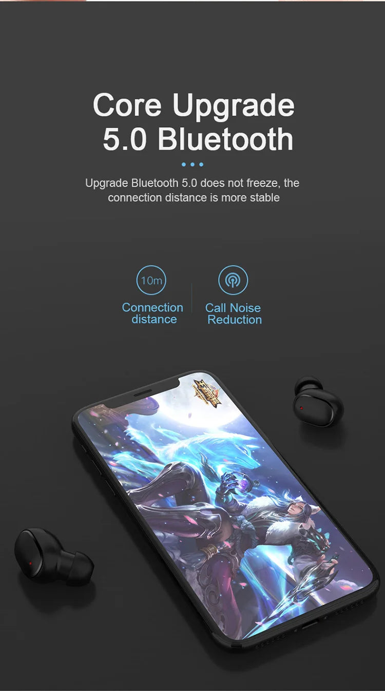 Bluetooth Earphones In ear Wireless Earphones Bluetooth 5.0 Mobile Phones Headsets Sports Cycling Headphones With Microphones