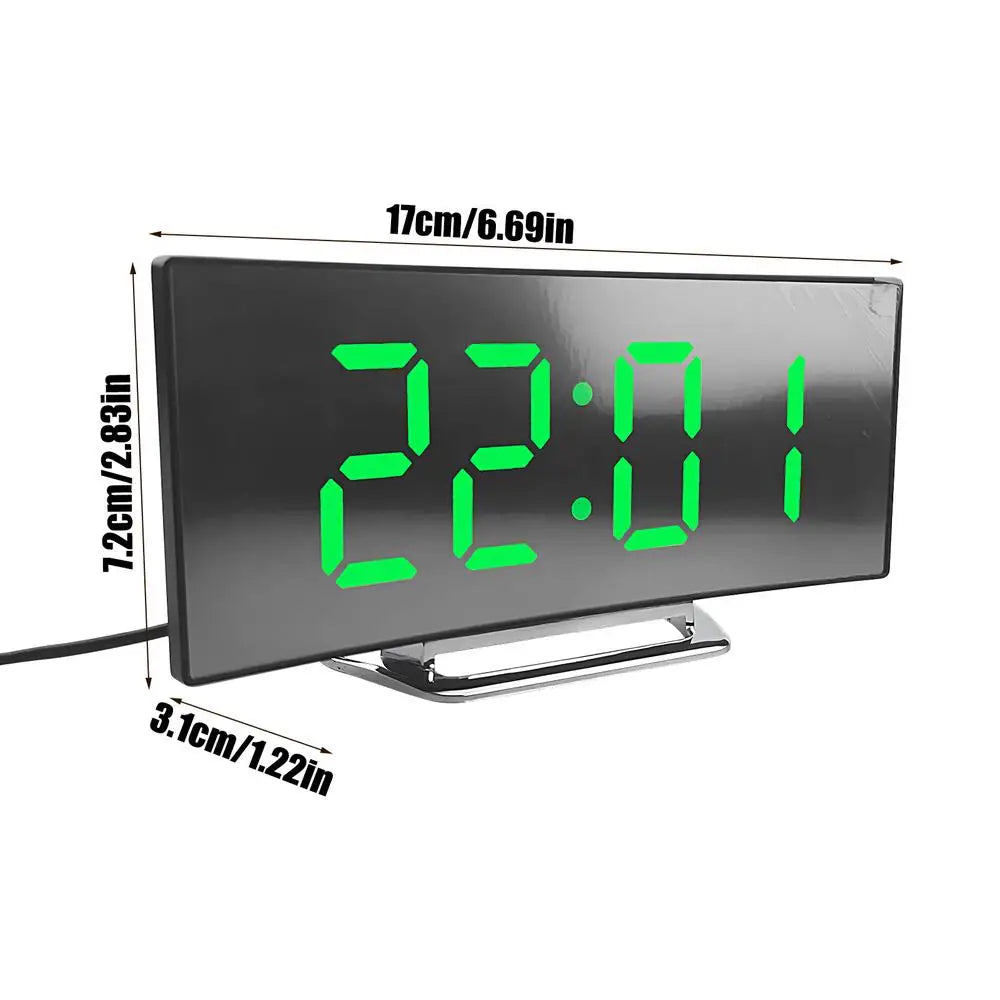 Digital Clock LED Display Digital Clock for Bedroom High-Brightness Time Management Tool Quiet for Boys Girls Teens Students