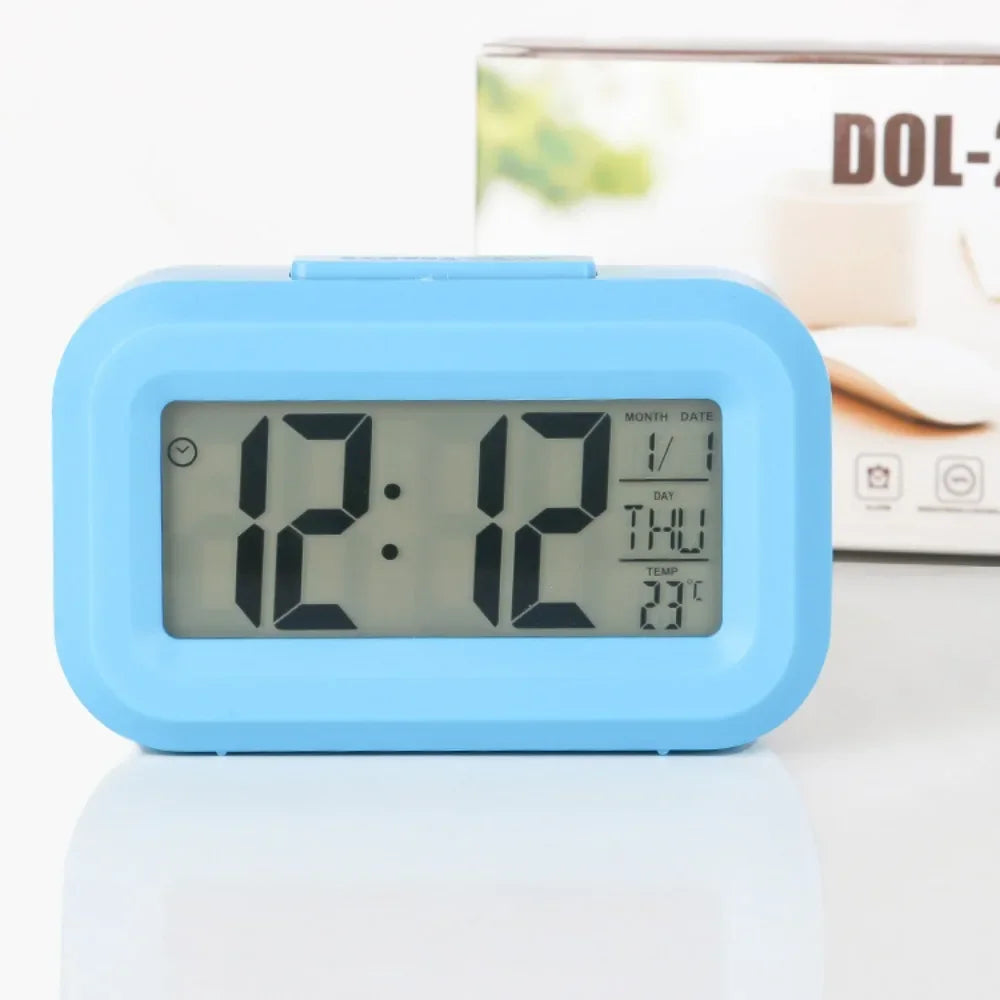 Digital Led Clock Household Bedside Battery Powered Multi-function Alarm Clock Desk Things for the Room Table Clocks Home Decor