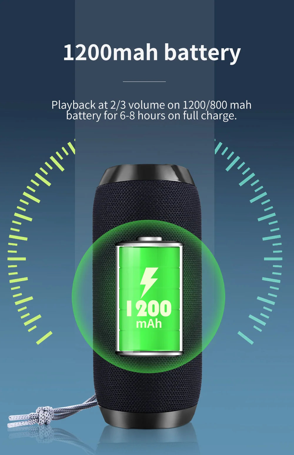 Bluetooth Speaker T&G TG117 Portable TWS Sound Box Waterproof Loudspeaker Outdoor Stereo Surround Speakers Support TF FM Radio