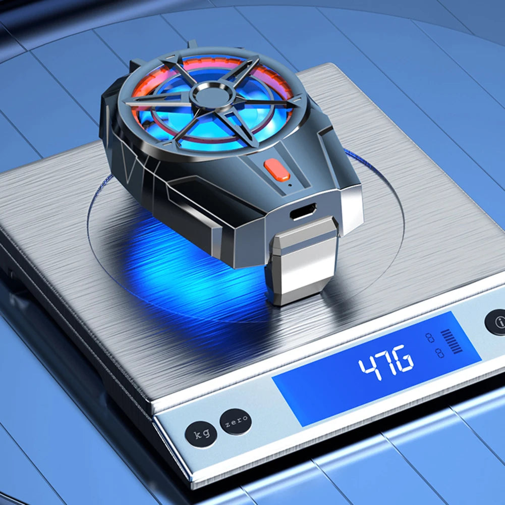X52 Cooling Fans Mobile Phone Game Cooler System Rechargeable Battery Silent Cooler Three Speed Adjustable Fans Gaming Radiator