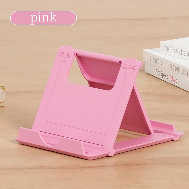 Phone Holder Desk Stand For Mobile Phone Tripod For iPhone Xsmax 12 13 Pro Huawei Xiaomi Mi 9 Plastic Foldable Desk Holder Stand