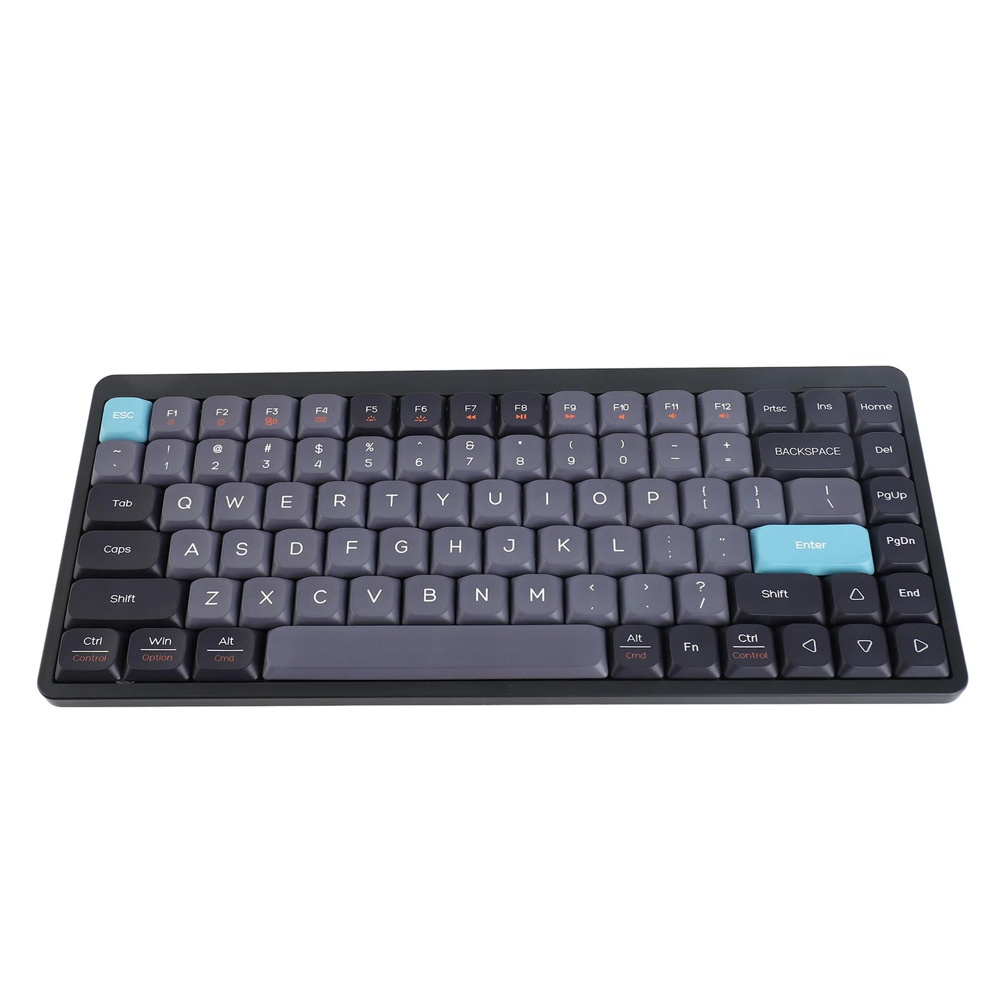 Wireless Mechanical Keyboard 84 Keys 2.4G+BT5.0+Type C 3 Connections 75% Low Profile Layout Keyboards RGB Light Effect