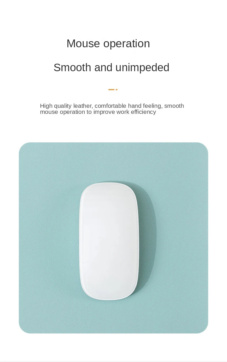 Small PU Mouse Pad Single-sided Solid Color Universal Non-slip Pad Mouse Pad Suitable For PC Laptops Office PU Gaming Mouse Pad