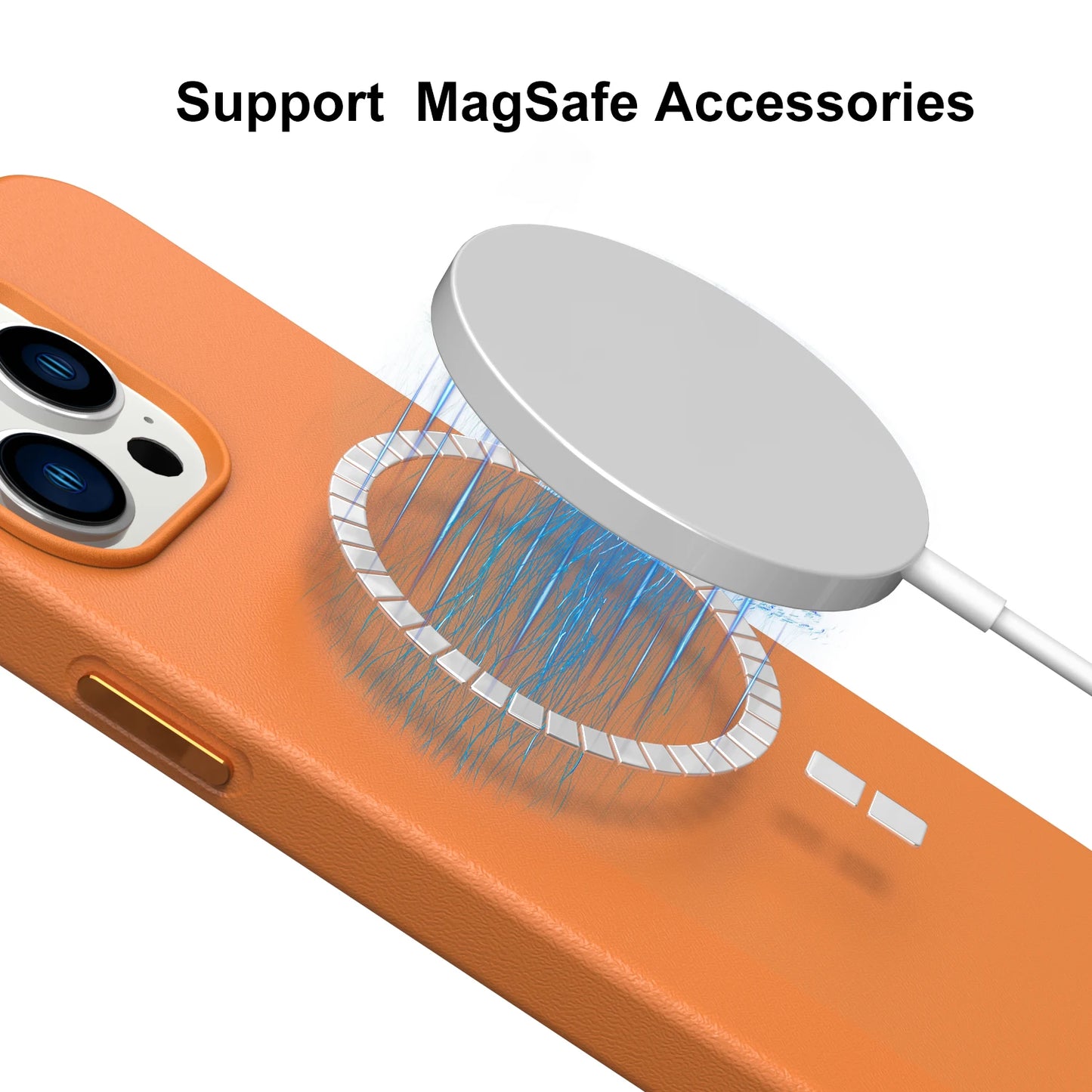 Leather Case Cover For Magsafe Mag Safe iPhone 15 Pro Max 14 Plus 13 12 11 15Pro 14Pro 13Pro 12Pro iPhone15 Phone Accessories