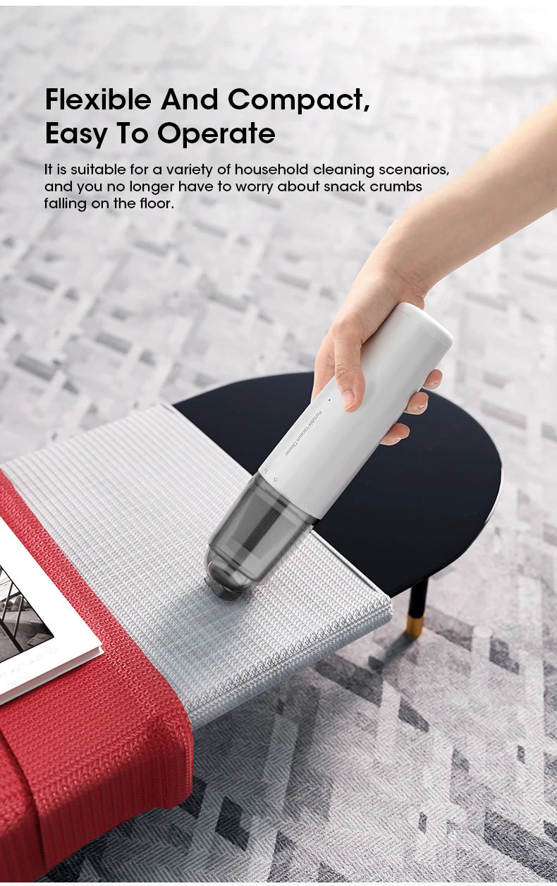 Mini Wireless Vacuum Cleaner Multifunctional Car Vacuum Cleaner Portable and Powerful Cleaning Tool for Home Car Vacuum Cleaning