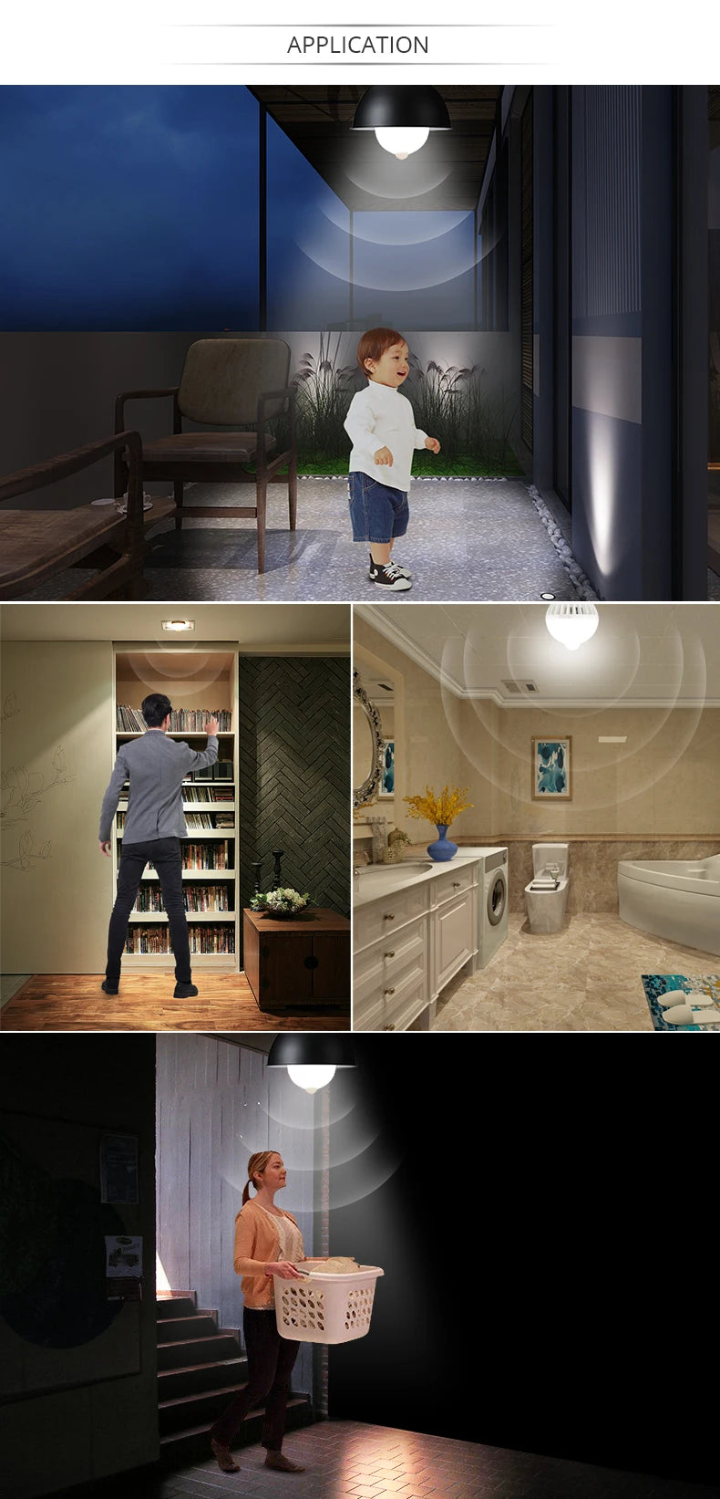 Motion Sensor LED Night Light AC220V Motion Activated Smart Auto ON/OFF Bulb Home Hallway Aisle Human Body Sensor Night Lamp