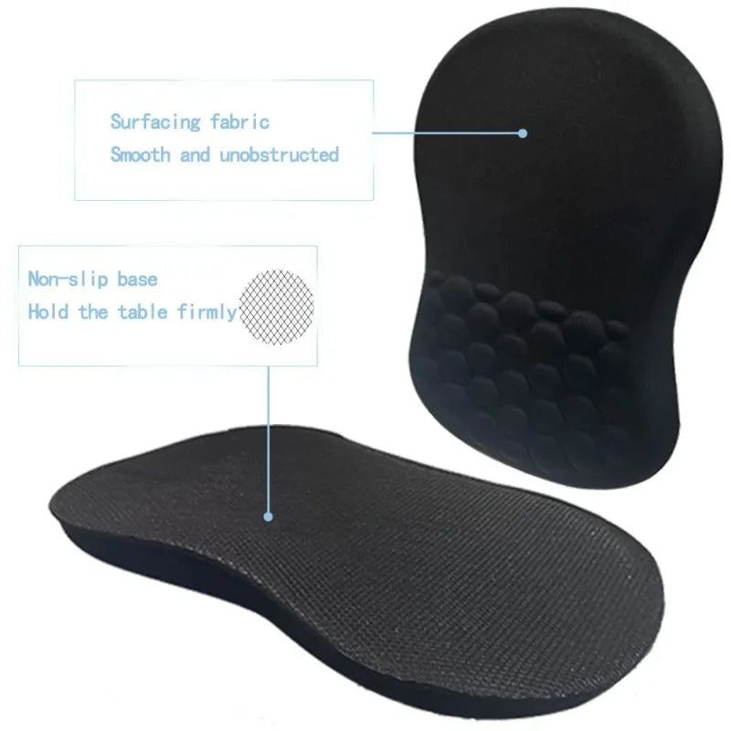 Ergonomic Wrist Rest Mouse Pad Comfortable Wrist Support Non Slip High Elastic Memory Cotton Mousepad For PC Laptop Computer