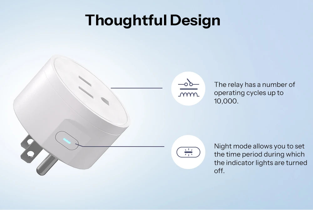 SONOFF S41STPB iPlug Gen2 S41s US Socket Matter Over WiFi Smart Plug App & Voice Control Inching Mode Time Schedule Smart Scene