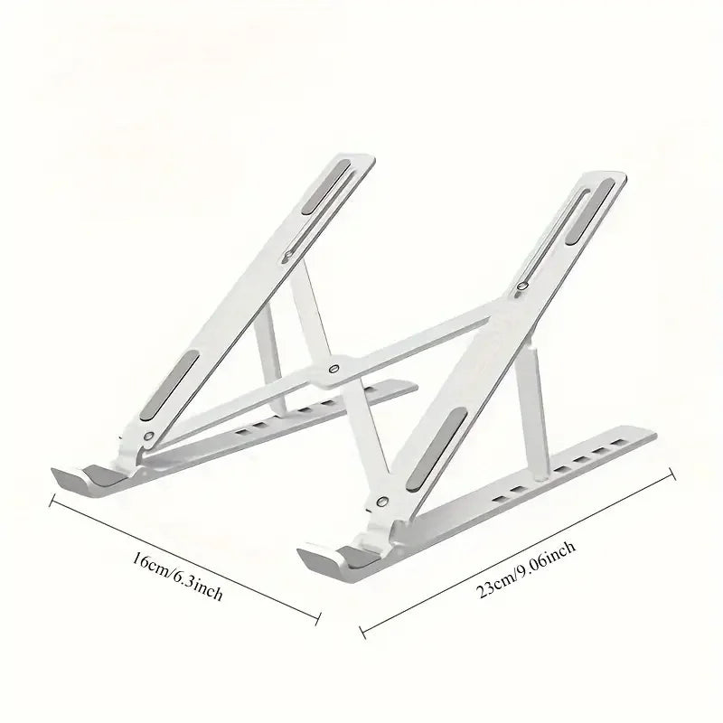 Portable Laptop Stand  Foldable ABS Material, Adjustable Desktop Height, Heat Dissipation, Laptop Stand, Storage Rack laptop arm