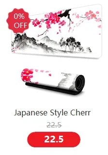 Mouse Pad Cute Round Natural Rubber 22cm Non-slip Bottom Soft Cartoon Animation Computer Desk Pad Protection Mouse Sensitivity