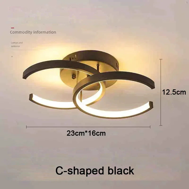LED Strip Aisle Ceiling Lights Modern Minimalist Living Room Lamps For Balcony Entrance Staircase Home Decor Multiple shapes
