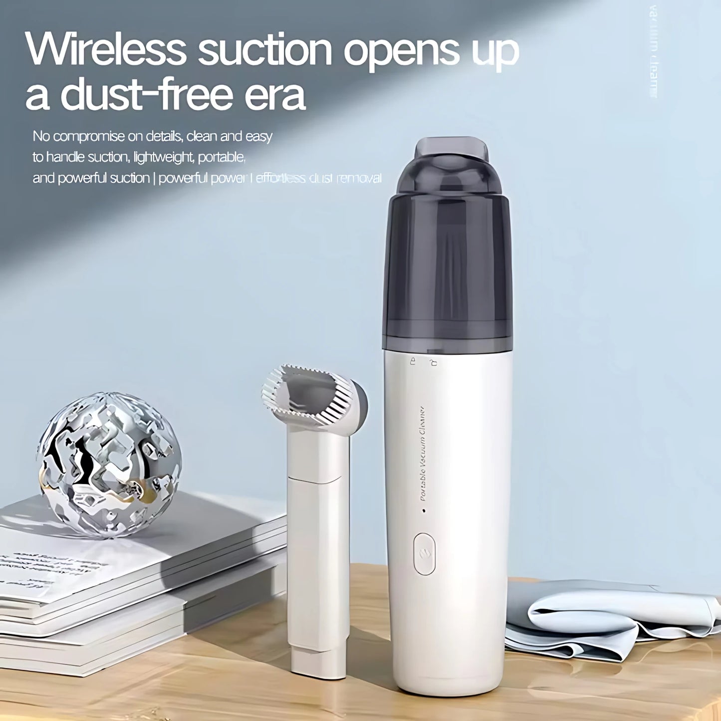 Vacuum Cleaner Mini Car Cleaning Powerful Suction Handheld Car Vacuum Cleaner Rechargeable for Car and Home Auto Vacuum Cleaner