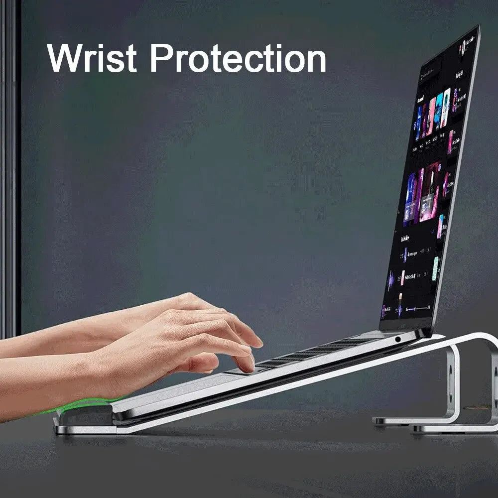 Ergonomic Laptop Stand Aluminum Alloy Laptop Stand Aluminum Portable Laptop Stand for Base with Wrist Pad