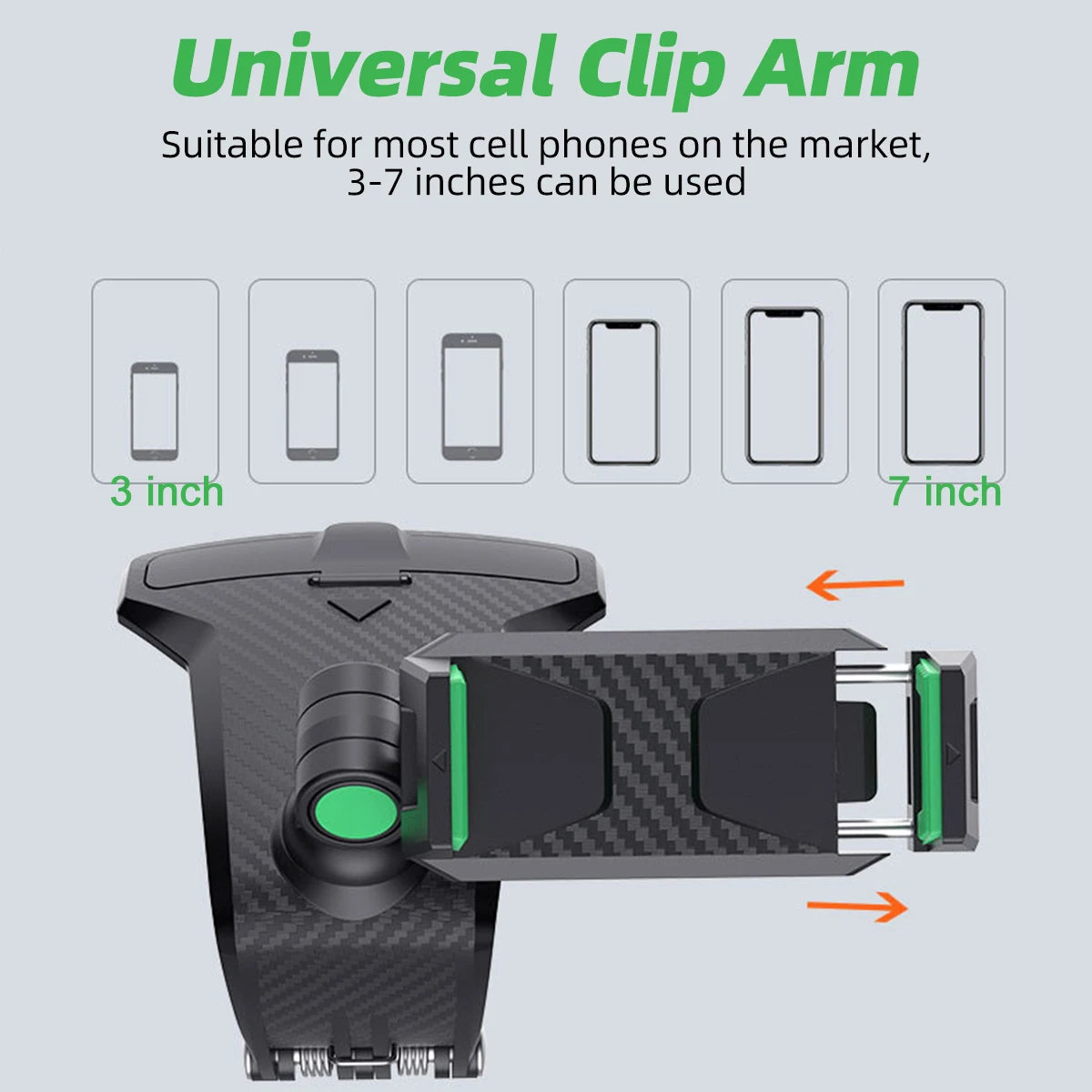 Car Dashboard Cell Phone Holder 1260 Degree Rotatable Phone Number The Car Phone Holder For iPhone 13 Mobile Phone Stand Support