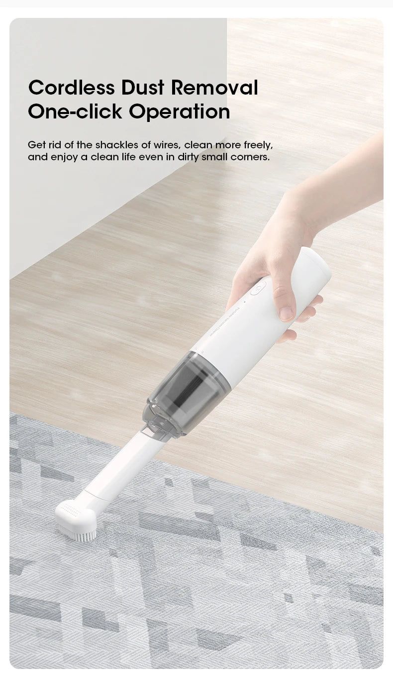 Mini Wireless Vacuum Cleaner Multifunctional Car Vacuum Cleaner Portable and Powerful Cleaning Tool for Home Car Vacuum Cleaning