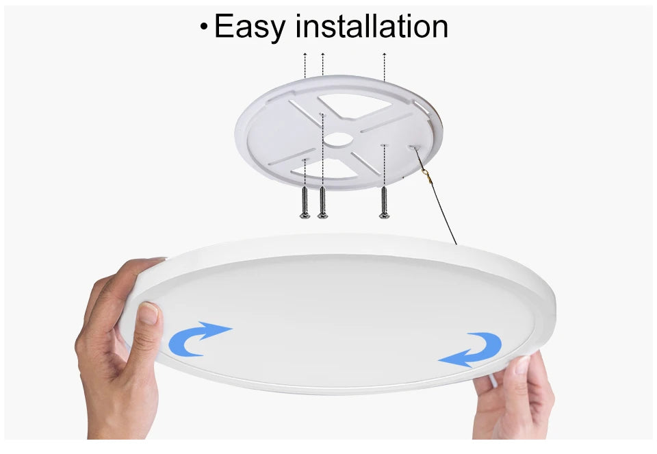 Smart Led Ceiling Lights 20Inch Large APP Remote Control Dimmable Ultra thin Smart Lamp For Living Room Bedroom Led Lights