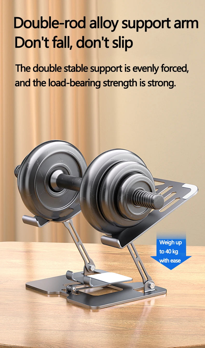 Laptop Stand Office Liftable Carbon Steel Laptop Stand Two in One Heightened Foldable Vertical Cooling Ergonomic Laptop Stand