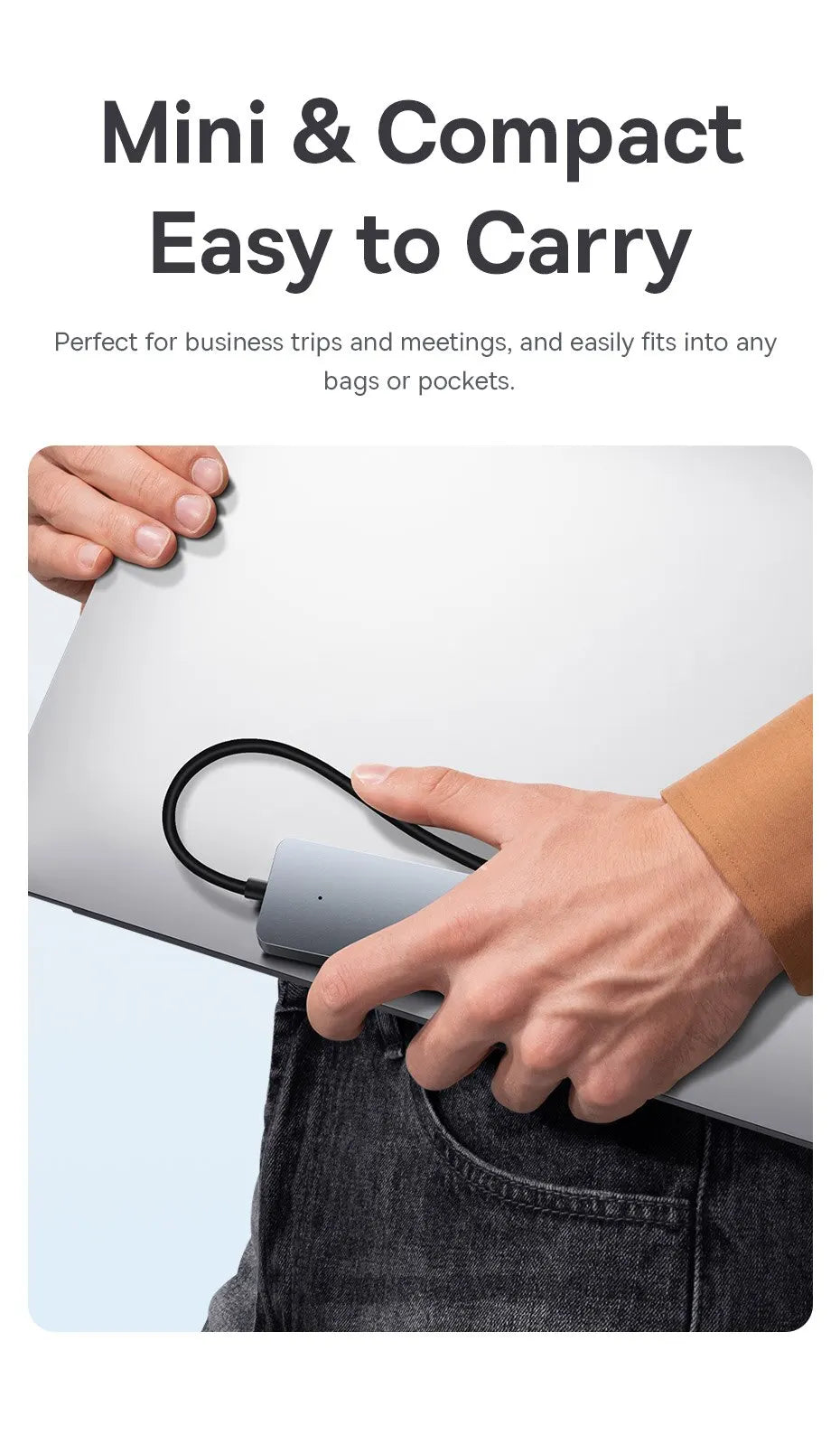 Baseus Usb Hub 4 Port ABS Hub Usb 3 0 for Laptop Multi Splitter Adapter For Xiaomi Lenovo Macbook PC Computer Accessories