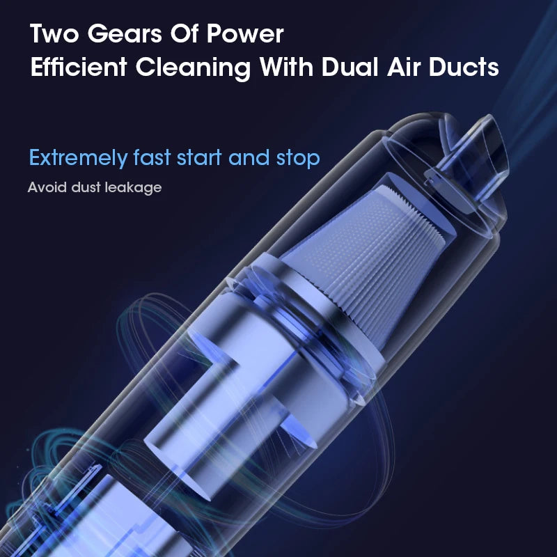 Mini Wireless Vacuum Cleaner Multifunctional Car Vacuum Cleaner Portable and Powerful Cleaning Tool for Home Car Vacuum Cleaning