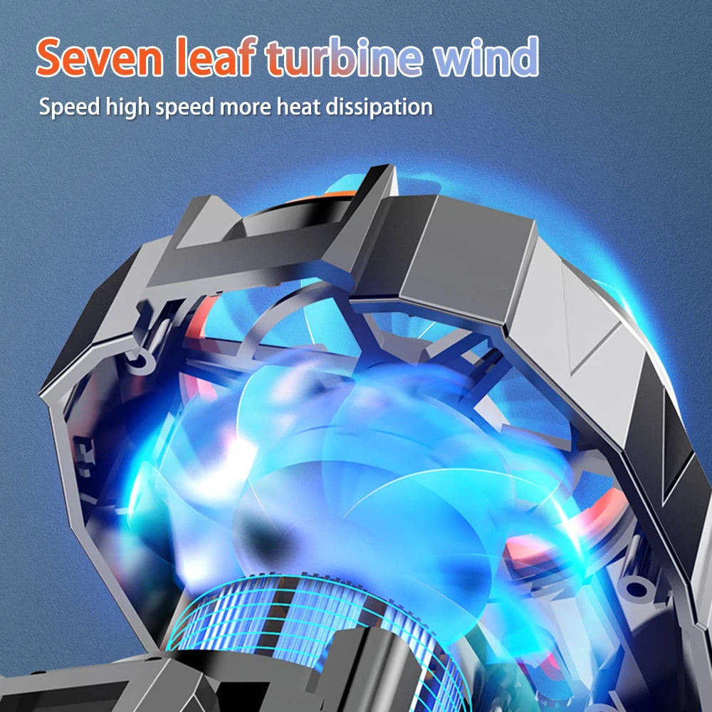 X52 Phone Cooling Fan Mobile Radiator Portable Mini Back-clip Gaming Radiators Three Speed Adjustable Cell Phone Fans Cooler