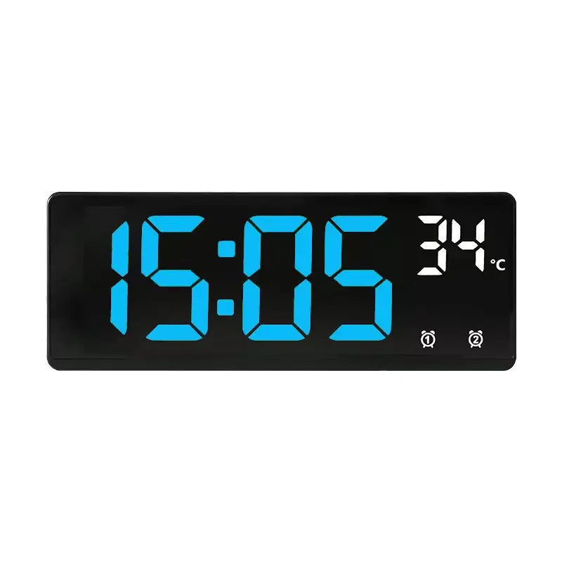 LED Digital Electronic Clock Backlight Large Number Alarm Clock Temperature Calendar Bedside Table Nightlight Home Decoration
