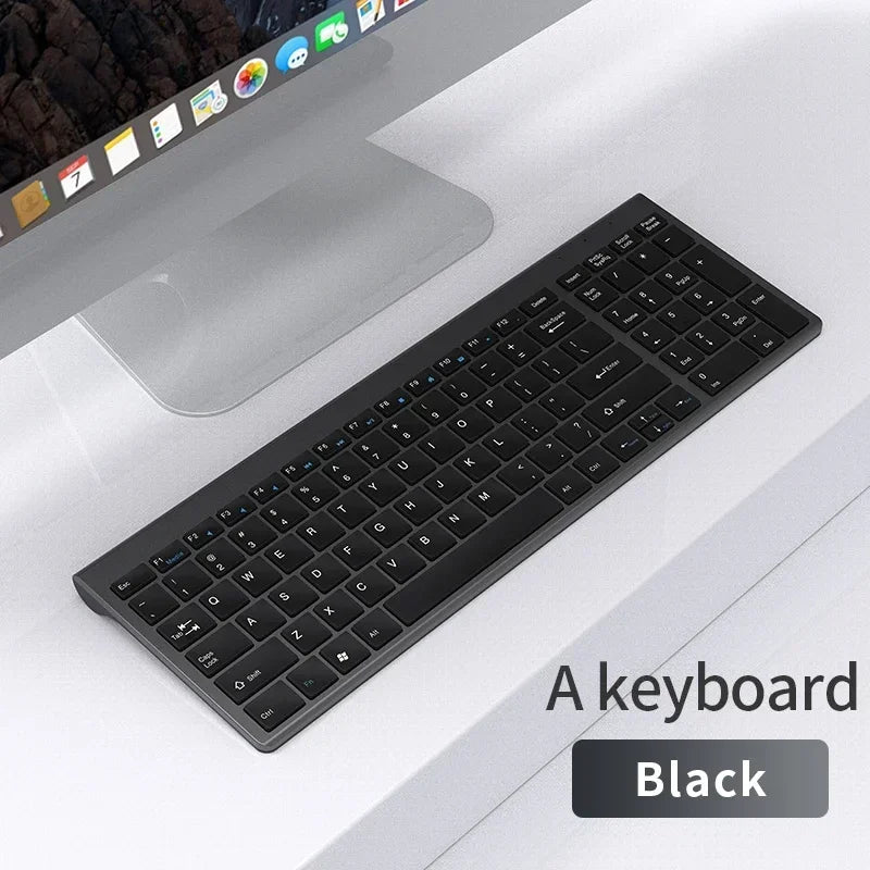 Wireless Keyboard Mouse Bluetooth 5.0 2.4G Combo Rechargeable Full Size Wireless Keyboard For Notebook Laptop Tablet iPad PC