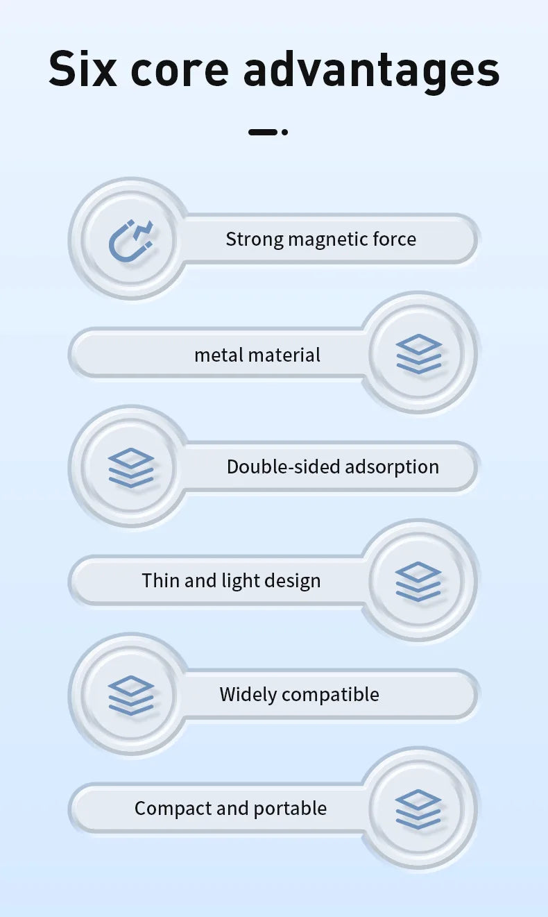 aMagisn for Insta360 Flow Powerful Magnetic Adapter for MagSafe Action Camera Magnetic Plate with Metal Ring Camera Accessories