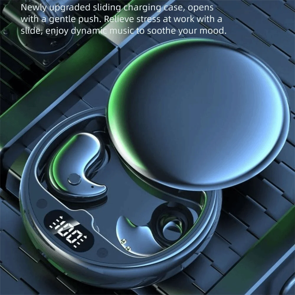 Bluetooth 5.3 Bluetooth Earphones LED Display Noise Reduction Wireless Headphones HIFI Stereo Waterproof