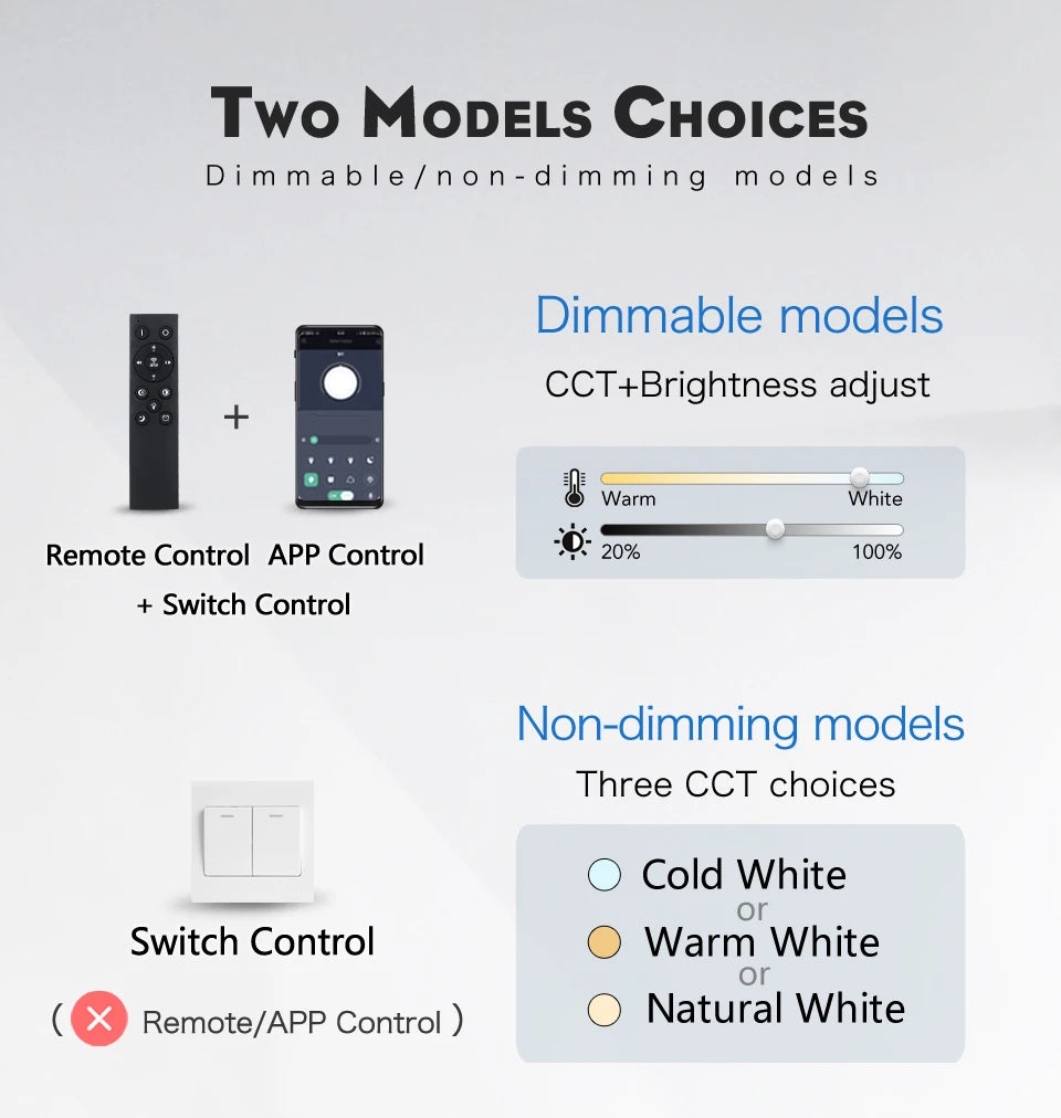 Smart Led Ceiling Lights 20Inch Large APP Remote Control Dimmable Ultra thin Smart Lamp For Living Room Bedroom Led Lights