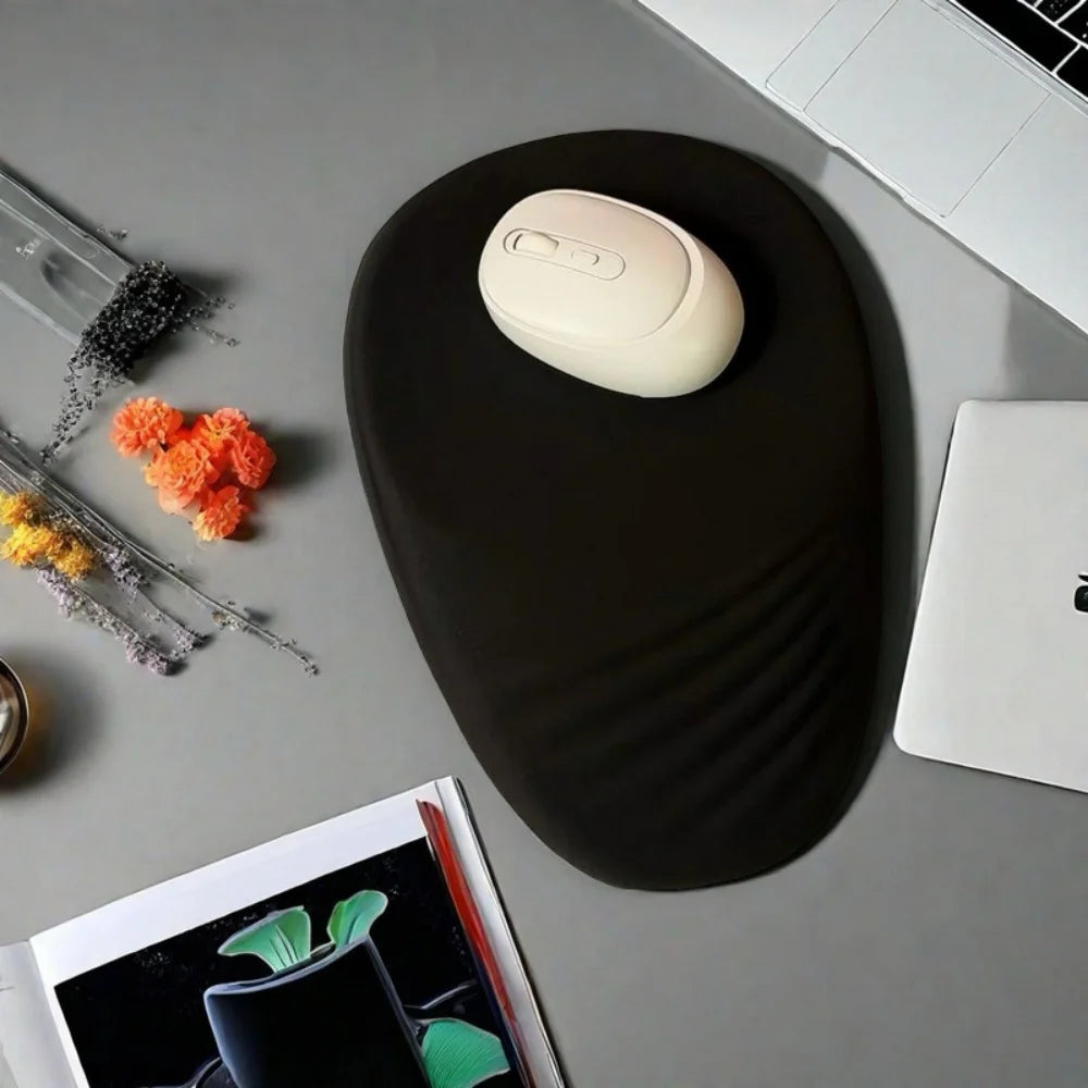 Ergonomic Wrist Rest Mouse Pad Comfortable Wrist Support Non Slip High Elastic Memory Cotton Mousepad For PC Laptop Computer