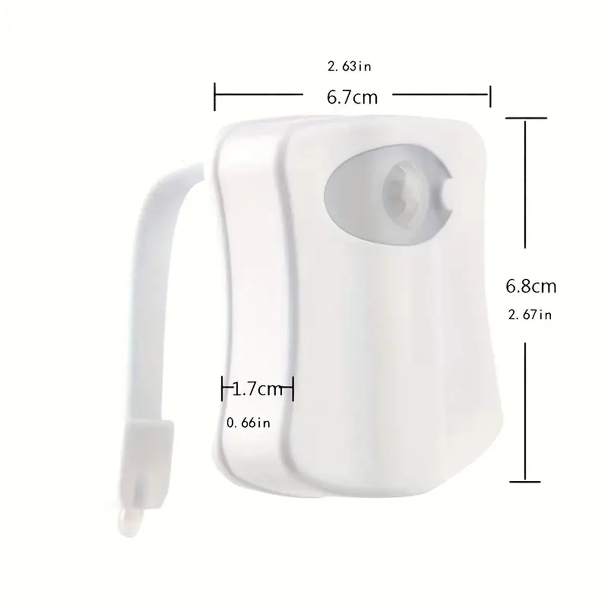 Motion Sensor Light Wireless LED Night Light RGB 8/16colors Lamp Toilet Bathroom Atmosphere Light Colorful Sensor Night Lights