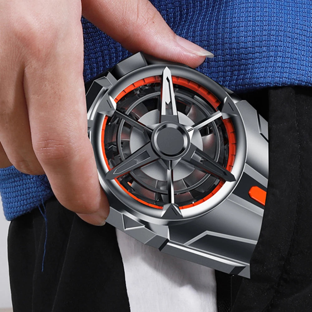 X52 Cooling Fans Mobile Phone Game Cooler System Rechargeable Battery Silent Cooler Three Speed Adjustable Fans Gaming Radiator