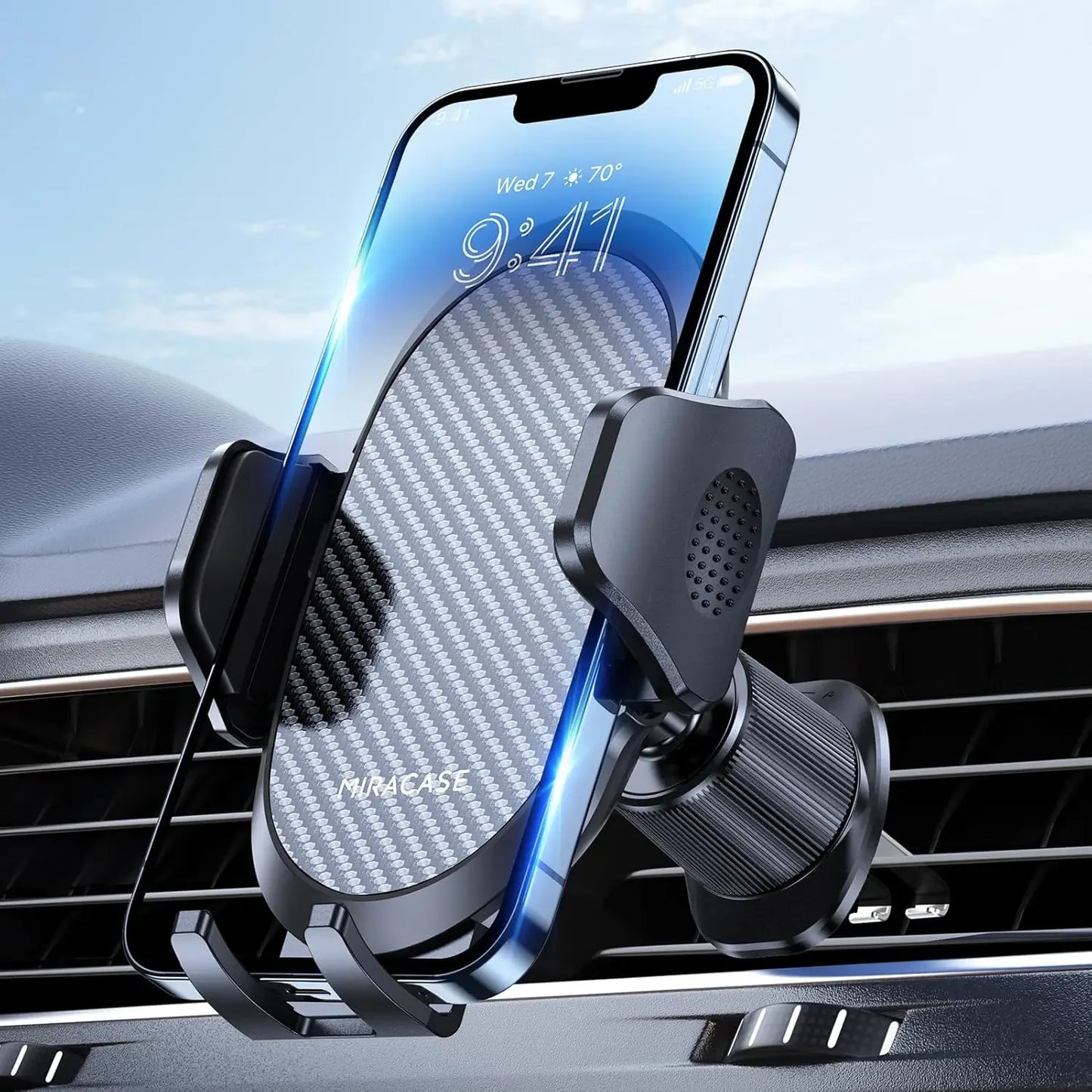 Car Phone Holder Phone Holders for Your Car with Metal Hook Clip Air Vent Cell Phone Stand Car Mount Universal