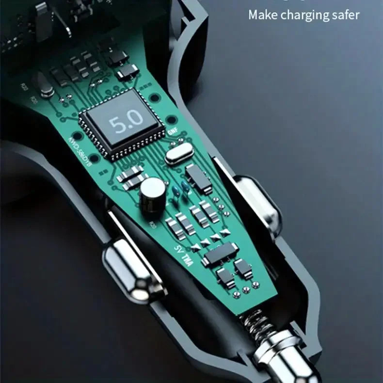 Bluetooth 5.0 FM Transmitter Handsfree Car Radio Modulator MP3 Player With 22.5W USB Super Quick Charge Adapter for Car