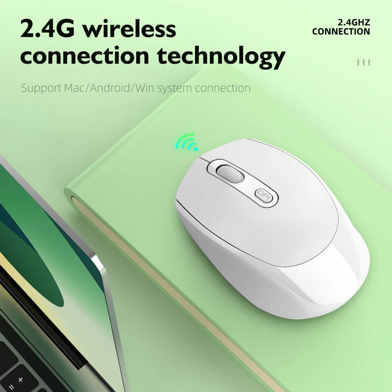 Wireless Mouse, 2.4G Ergonomic Optical Mouse, Computer Mouse for Laptop, PC,Chromebook,Notebook,Battery Small Cordless Mice
