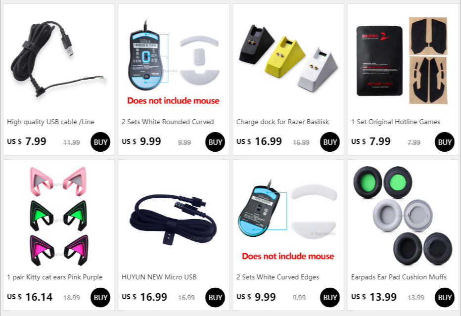 Charge dock for Razer Basilisk Ultimate/Viper Ultimate/Naga Pro /Deathadder V2 PRO wireless mouse