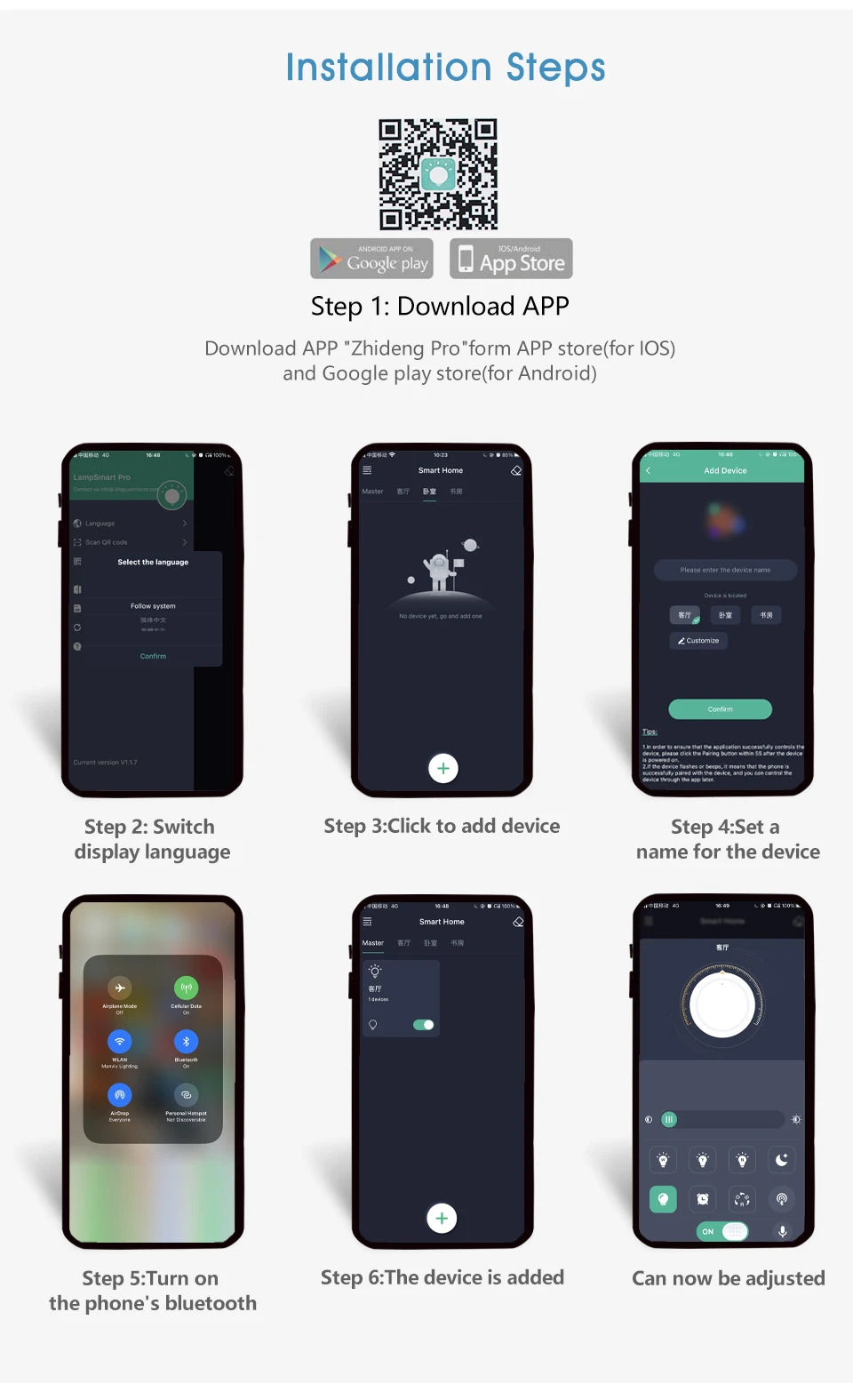 Smart Led Ceiling Lights 20Inch Large APP Remote Control Dimmable Ultra thin Smart Lamp For Living Room Bedroom Led Lights