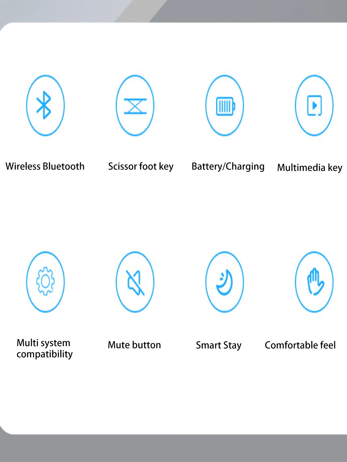 Wireless keyboard, 10 inch slim, tablet/laptop wireless keyboard, ipad mini keyboard