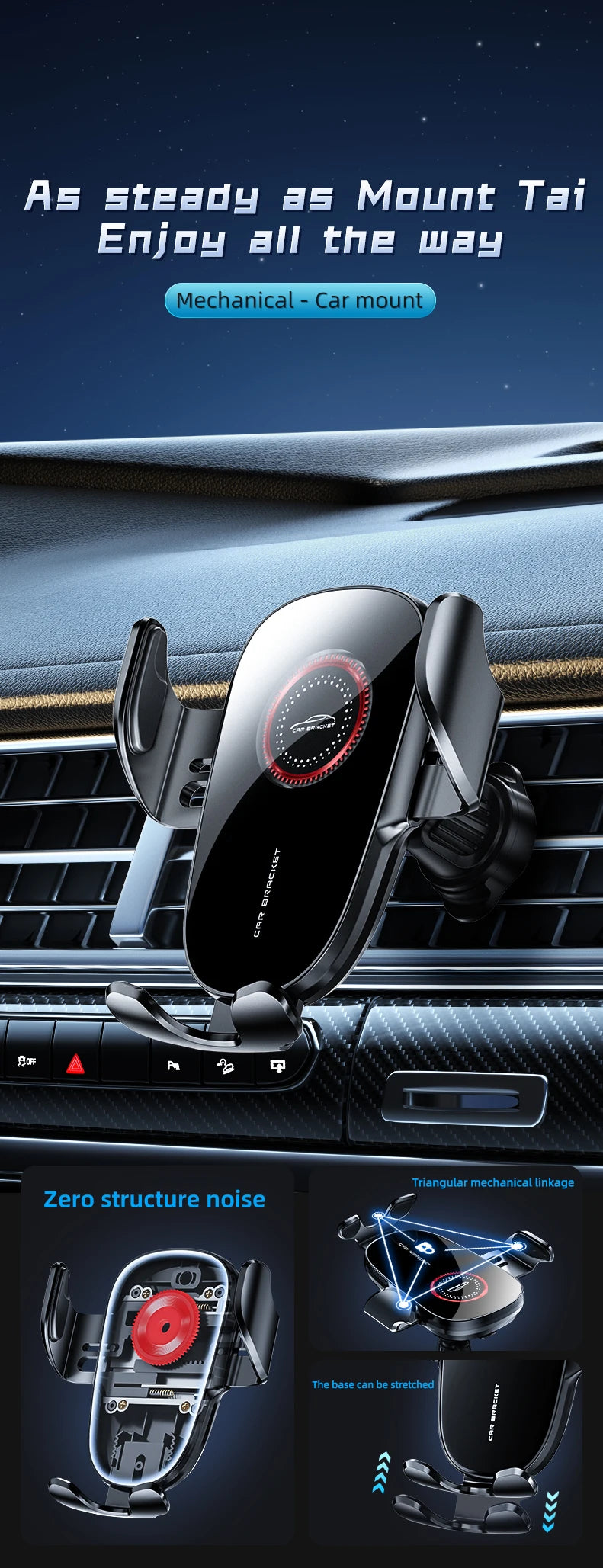 Mobile Phone Holder Suitable for Your car Mobile Phone Household Universal car Holder Suitable for iPhone, Android Smartphones