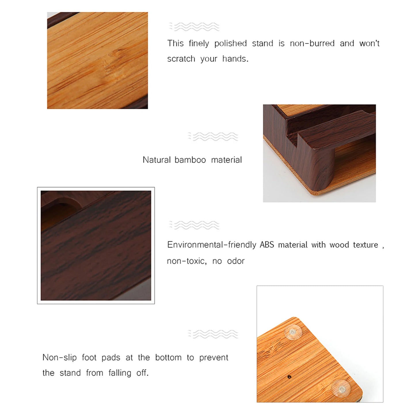 Mobile Phone Sound Amplifier Stand Wooden Cell Phone Stand with Sound Amplifier Phone Holder Desk Support