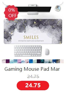 Mouse Pad Cute Round Natural Rubber 22cm Non-slip Bottom Soft Cartoon Animation Computer Desk Pad Protection Mouse Sensitivity