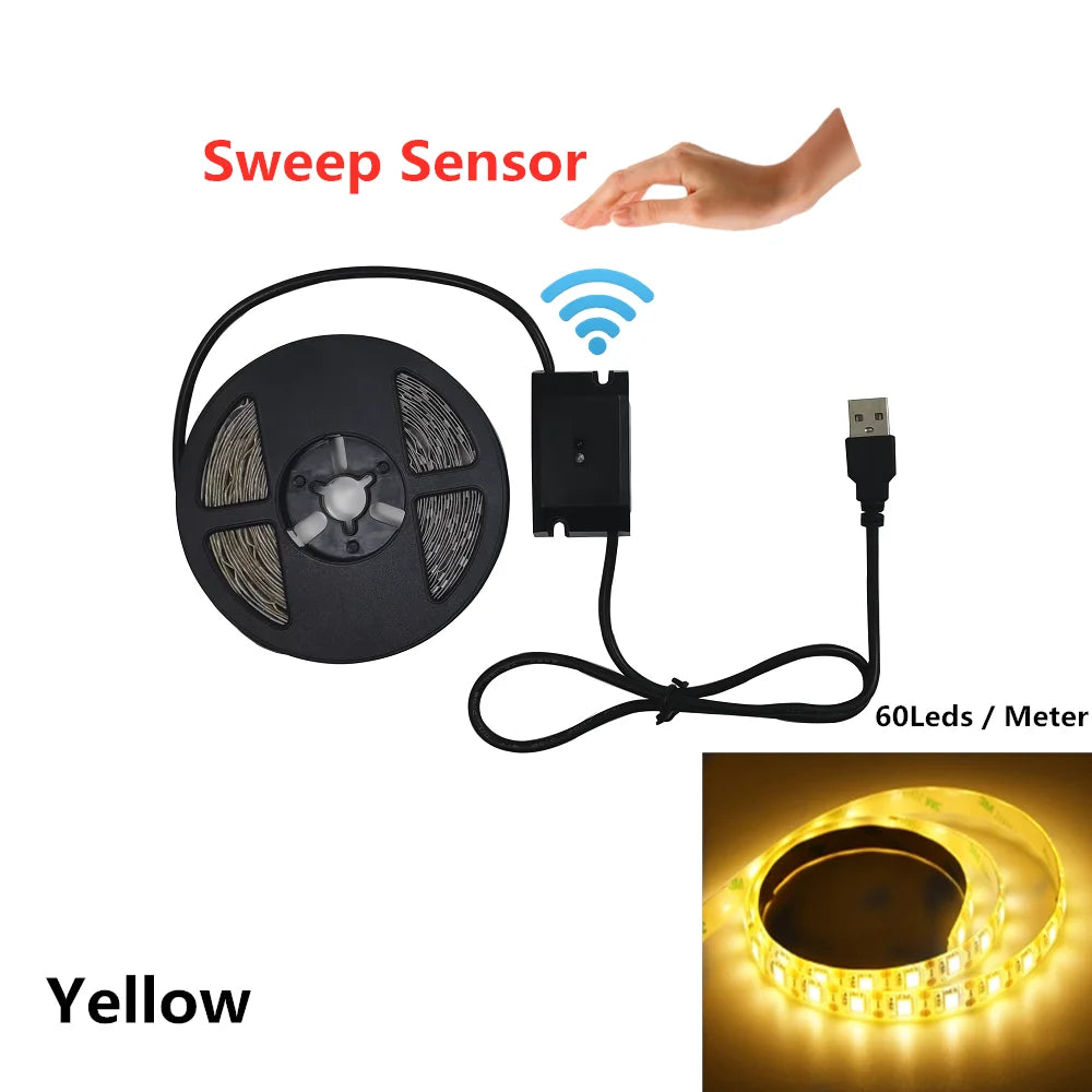 Motion Sensor LED Lights For Kitchen LED Under Cabinet Light Bedside Stairs Wardrobe Night Security Lamp Power Lamp Side Light