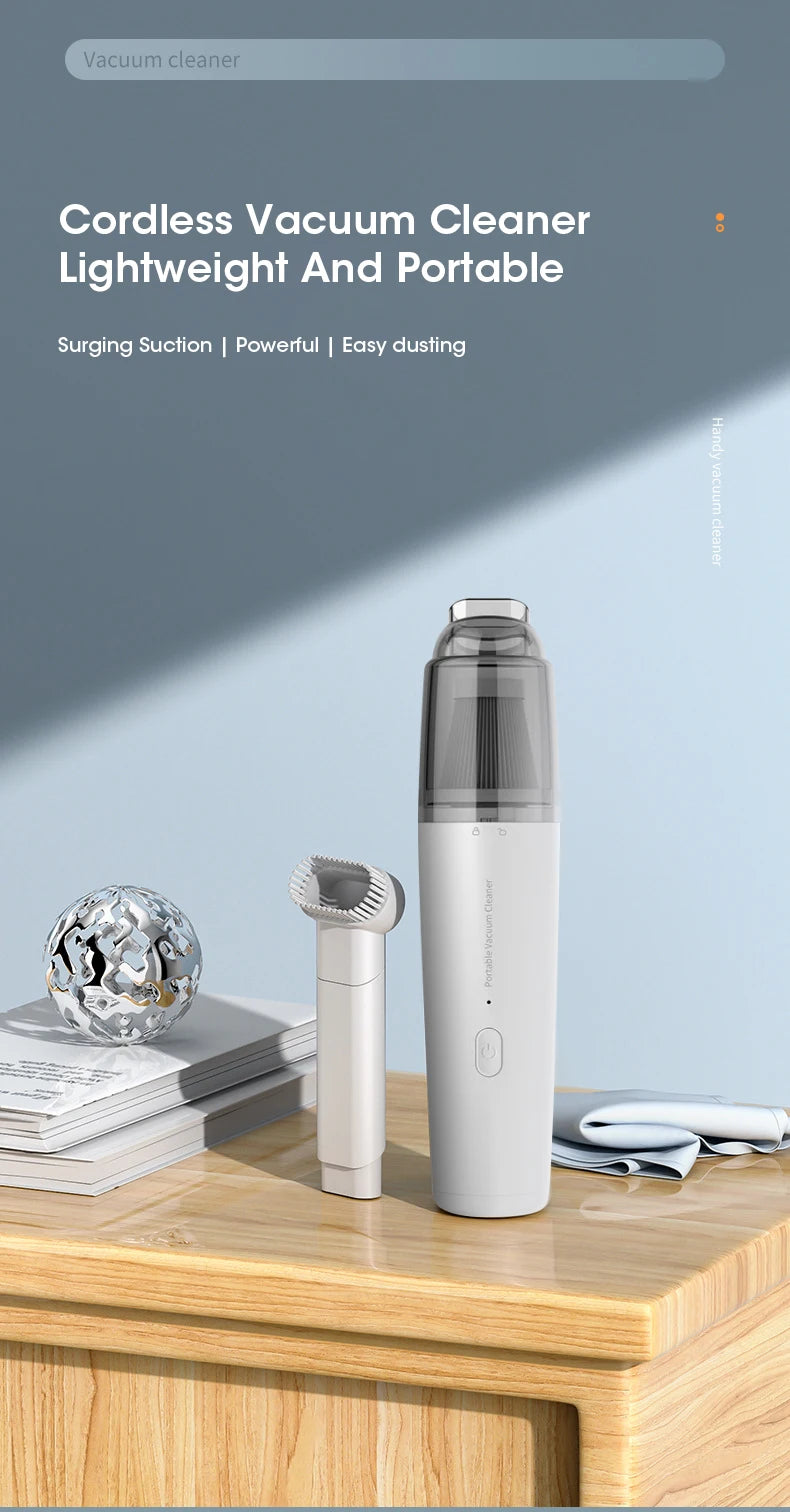 Mini Wireless Vacuum Cleaner Multifunctional Car Vacuum Cleaner Portable and Powerful Cleaning Tool for Home Car Vacuum Cleaning