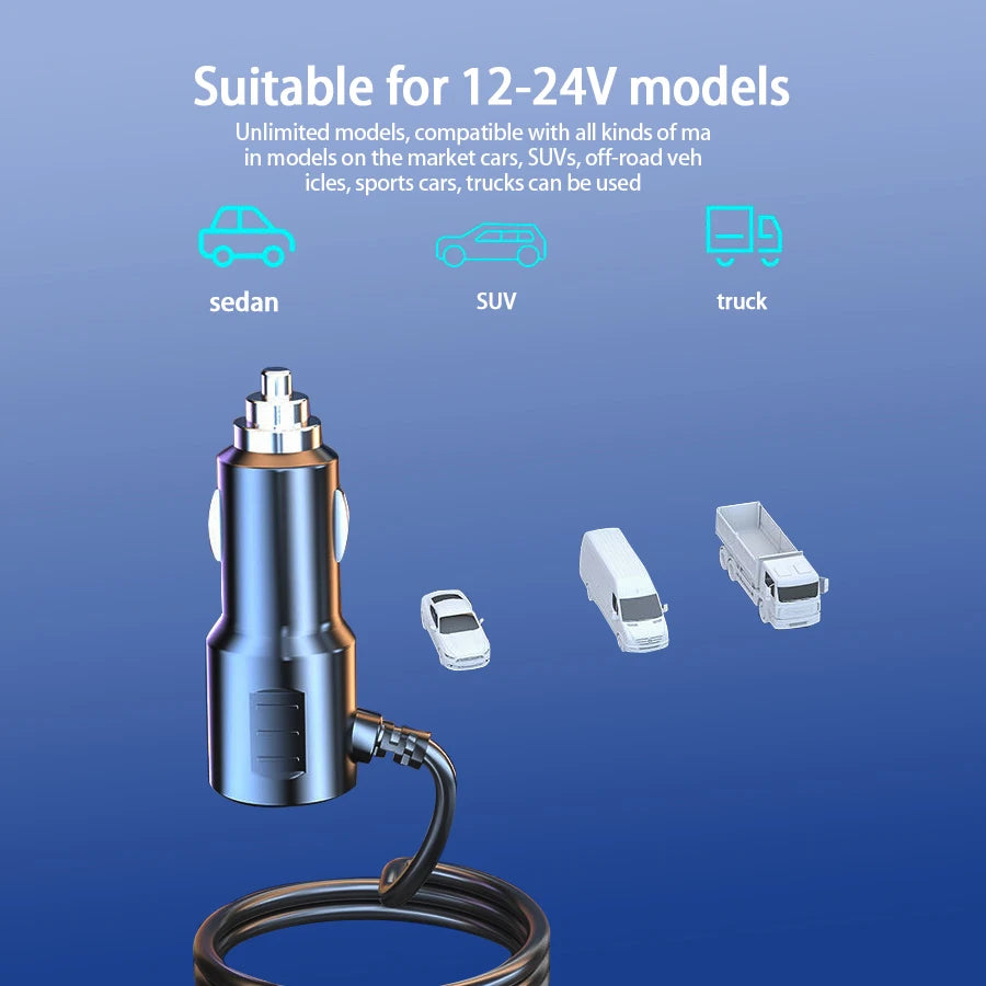 120W Multi-Function Charger USB/Type C Fast Charging Can Charge Multiple Devices At The Same Time, One Tow And Four Car Chargers