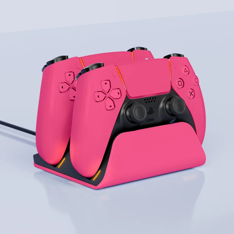 Fast Charging Dock for PS5 Controllers Dual Wireless Gamepad Charger Station PlayStation 5 Charging Stand Accessories