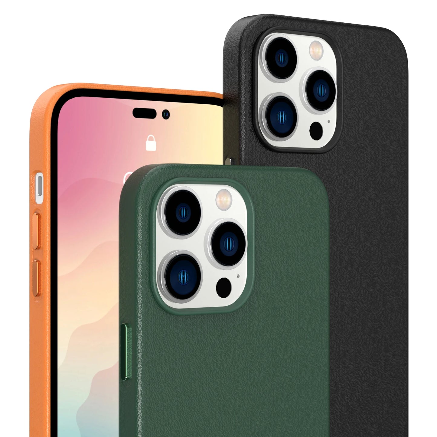 Leather Case Cover For Magsafe Mag Safe iPhone 15 Pro Max 14 Plus 13 12 11 15Pro 14Pro 13Pro 12Pro iPhone15 Phone Accessories