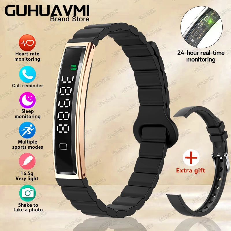 Brand New Smart Wearable Fitness tracker Women Heart rate Sleep Blood oxygen Pressure Monitoring Sports Pedometer Smart Bracelet