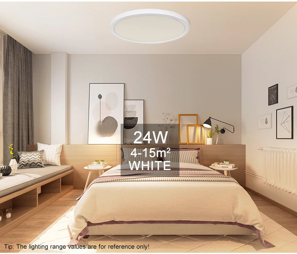 Smart Led Ceiling Lights 20Inch Large APP Remote Control Dimmable Ultra thin Smart Lamp For Living Room Bedroom Led Lights